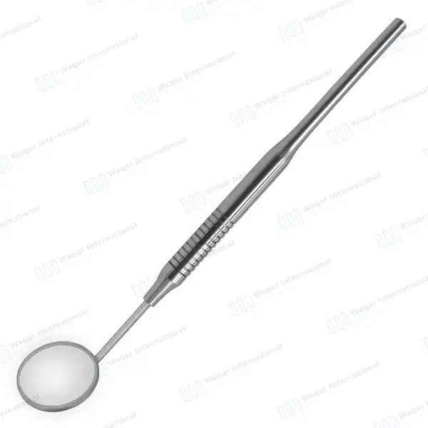 Dental Mouth Mirror #5 with Hollow Handle - surgical instruments manufactured by Waqar International, Sialkot - view 4