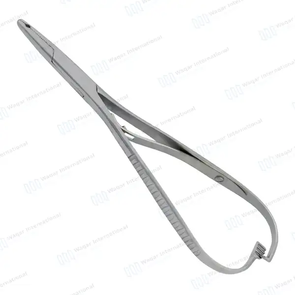 Mathieu Needle Holder 5.5″ Hole Notch Tip - surgical instruments manufactured by Waqar International, Sialkot - view 2