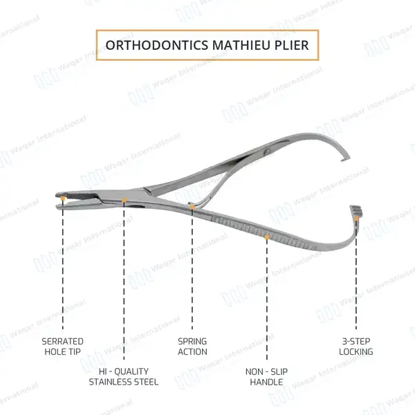 Mathieu Needle Holder 5.5″ Hole Notch Tip - surgical instruments manufactured by Waqar International, Sialkot - view 3