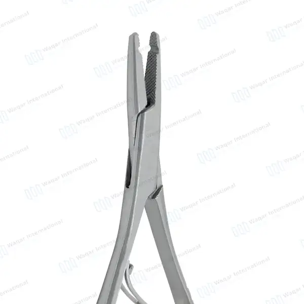 Mathieu Needle Holder 5.5″ Hole Notch Tip - surgical instruments manufactured by Waqar International, Sialkot - view 4