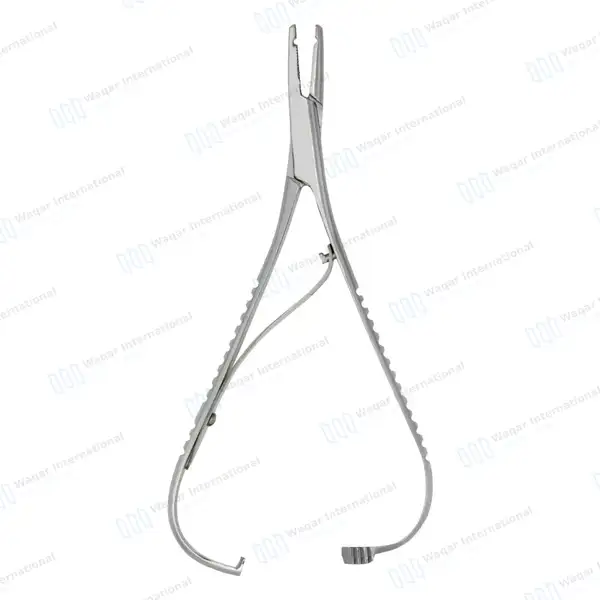 Mathieu Needle Holder 5.5″ Hole Notch Tip - surgical instruments manufactured by Waqar International, Sialkot - view 7