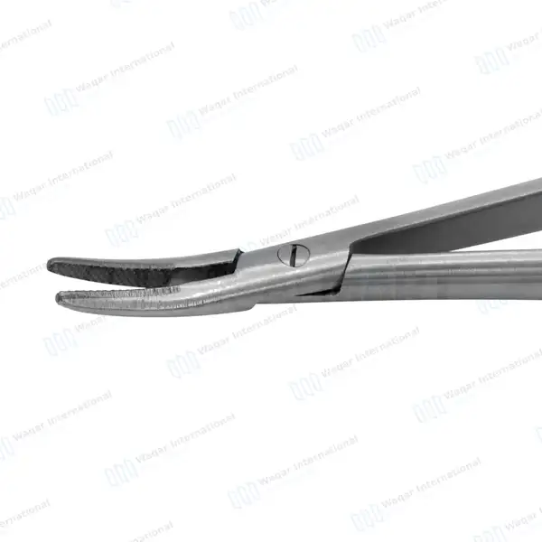 TC Castroviejo Needle Holder 5.5″ Curved Surgical Dental - surgical instruments manufactured by Waqar International, Sialkot - view 5