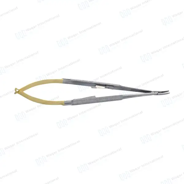 TC Castroviejo Needle Holder 5.5″ Curved Surgical Dental - surgical instruments manufactured by Waqar International, Sialkot - view 6