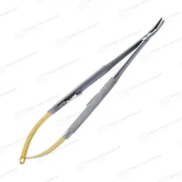 TC Castroviejo Needle Holder 5.5″ Curved Surgical Dental - surgical instruments manufactured by Waqar International, Sialkot - view 7