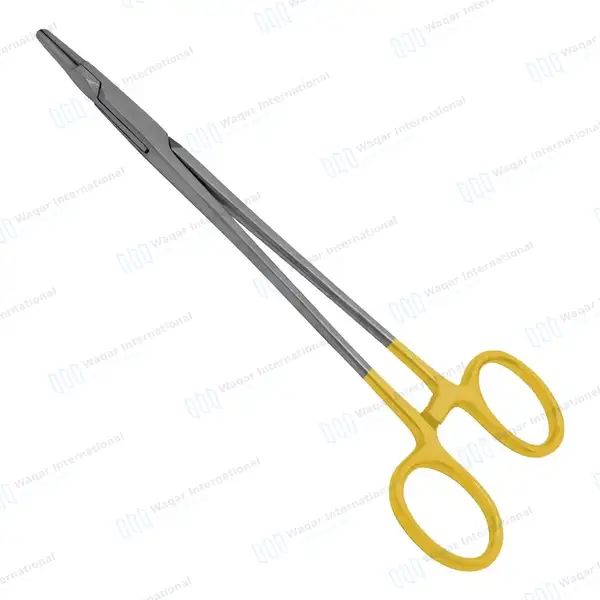 TC Ryder Needle Holder 9″ Serrated Tungsten Carbide Inserts - surgical instruments manufactured by Waqar International, Sialkot - view 2