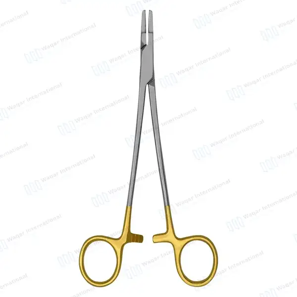 TC Ryder Needle Holder 9″ Serrated Tungsten Carbide Inserts - surgical instruments manufactured by Waqar International, Sialkot - view 8