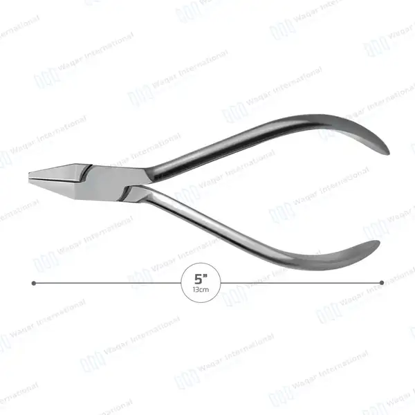 Adams Prosthetics Orthodontic Plier 5″ Flat Pyramid Beaks - surgical instruments manufactured by Waqar International, Sialkot - view 2