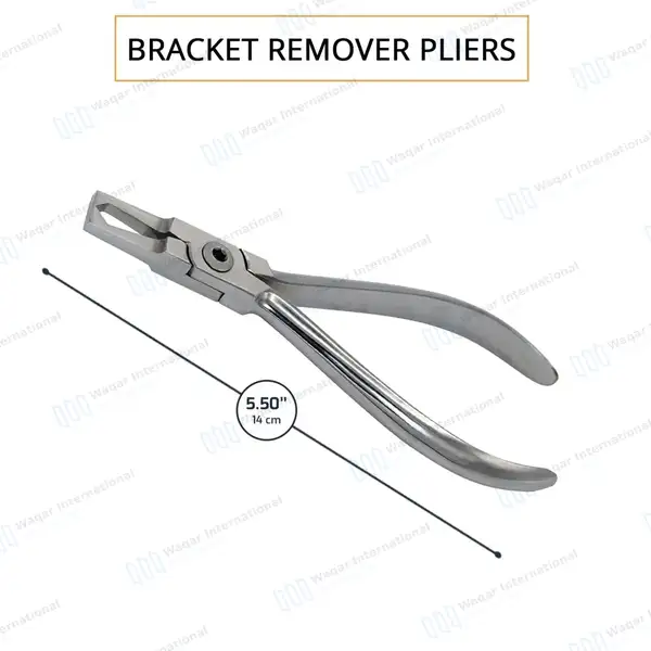 Bracket Remover Plier Straight 5.5″ Orthodontic Instrument - surgical instruments manufactured by Waqar International, Sialkot - view 3