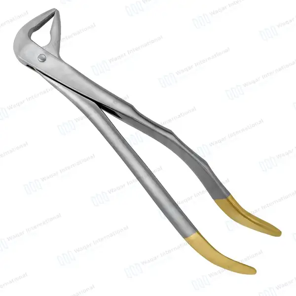 T/C Extracting Forceps #859 for Lower Root & Molars, Delicate - surgical instruments manufactured by Waqar International, Sialkot - view 2