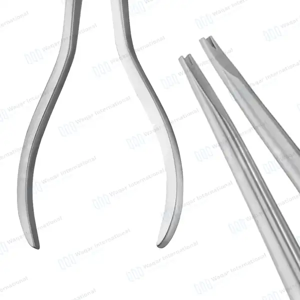 Steiner Ligature Tying Plier 6″ with Tapered Grooved Tips - surgical instruments manufactured by Waqar International, Sialkot - view 2