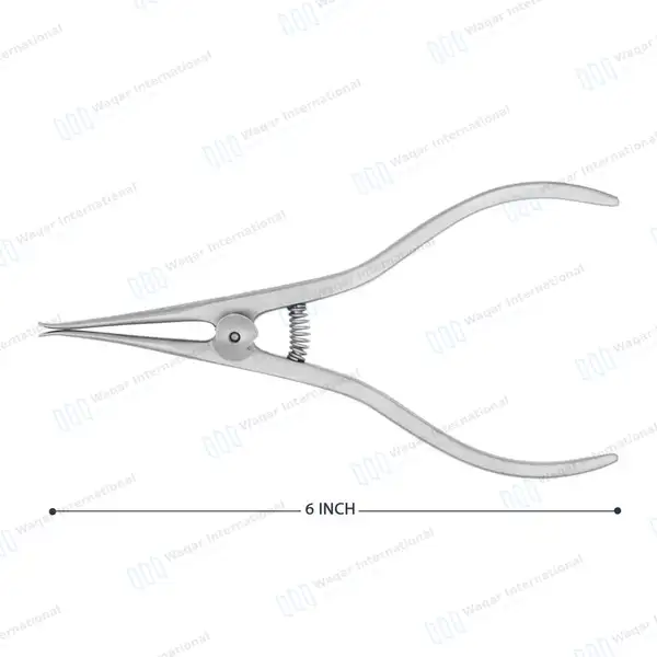 Steiner Ligature Tying Plier 6″ with Tapered Grooved Tips - surgical instruments manufactured by Waqar International, Sialkot - view 3