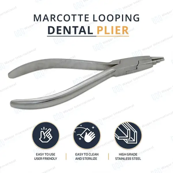 Marcotte Looping Plier 5.25″ Orthodontic Dental Instruments - surgical instruments manufactured by Waqar International, Sialkot - view 10
