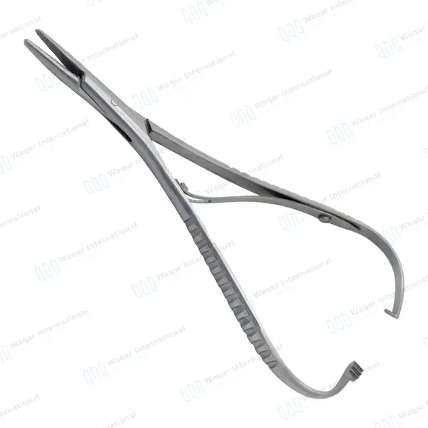 Mathieu Ligature Elastic Placing Plier 5.5″ Wide Tip - surgical instruments manufactured by Waqar International, Sialkot - view 2