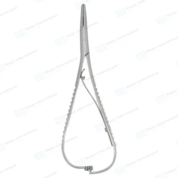 Mathieu Ligature Elastic Placing Plier 5.5″ Wide Tip - surgical instruments manufactured by Waqar International, Sialkot - view 9