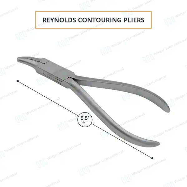 3 Pcs Reynolds Prosthetics Orthodontia Dental Plier 14cm - surgical instruments manufactured by Waqar International, Sialkot - view 2