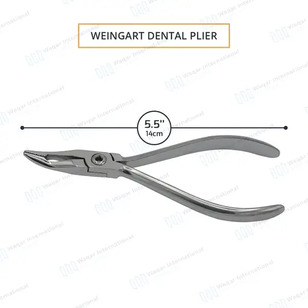 Slim Weingart Pliers 5.5″ Orthodontic Dental Braces Instrument - surgical instruments manufactured by Waqar International, Sialkot - view 3