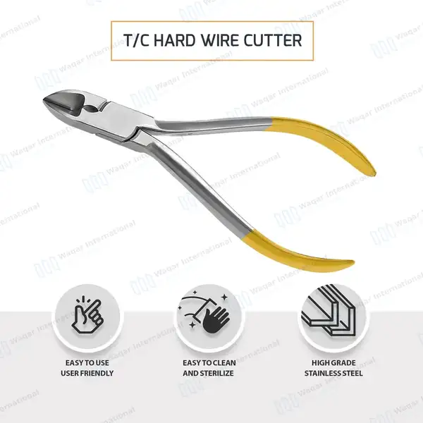 TC Pin and Ligature Hardwire Cutter Straight Tip - surgical instruments manufactured by Waqar International, Sialkot - view 3