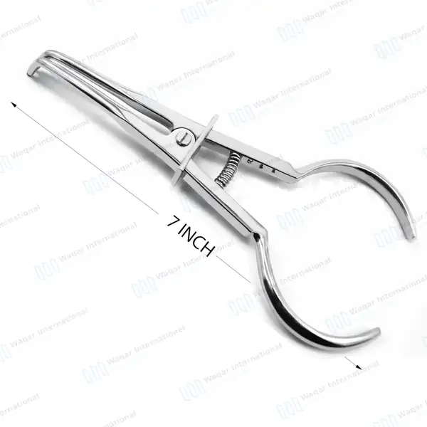 Stokes Rubber Dam Clamp 7″ with Lock Handle - surgical instruments manufactured by Waqar International, Sialkot - view 2