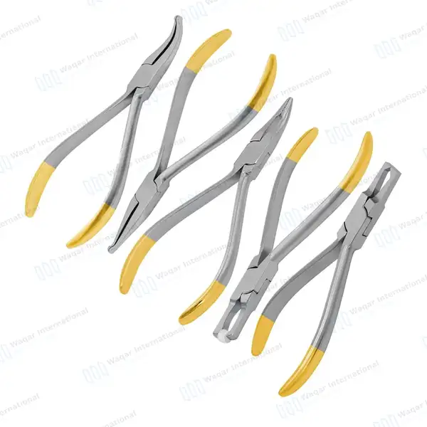 5 Pcs TC Orthodontic Pliers Set - surgical instruments manufactured by Waqar International, Sialkot - view 2