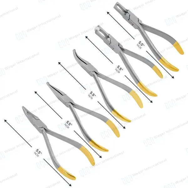 5 Pcs TC Orthodontic Pliers Set - surgical instruments manufactured by Waqar International, Sialkot - view 3