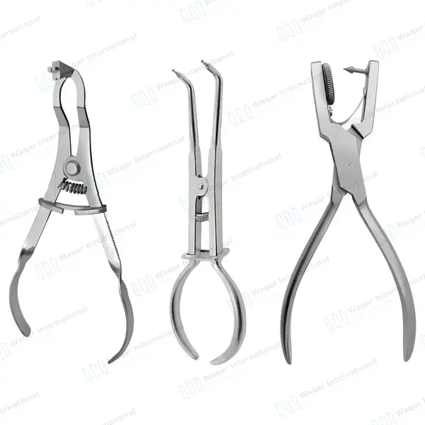 Dental Stokes & Iv Clamp Punch Pliers Forcep Orthodontic Set - surgical instruments manufactured by Waqar International, Sialkot - view 2