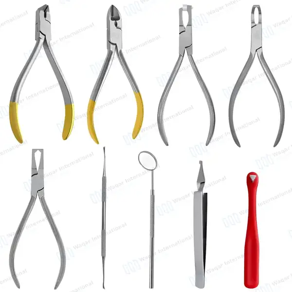 9 Pcs Ortho Set Up Tray Kit Professional Orthodontic Pliers - surgical instruments manufactured by Waqar International, Sialkot - view 2