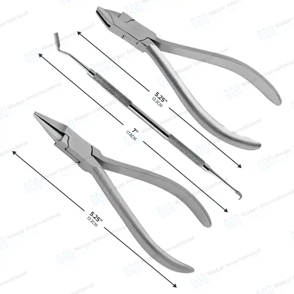 3 Orthodontic Band Seating Placing Aderer Plier Bird Beak Plier Wire Bending Tool - surgical instruments manufactured by Waqar International, Sialkot - view 3