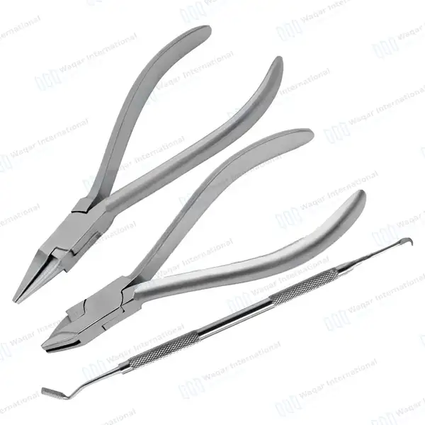 3 Orthodontic Band Seating Placing Aderer Plier Bird Beak Plier Wire Bending Tool - surgical instruments manufactured by Waqar International, Sialkot - view 7