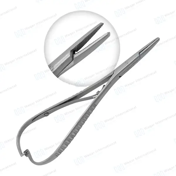 3 Orthodontic Pliers T/C Hard Wire Distal End Cutter Mathieu Needle Holders - surgical instruments manufactured by Waqar International, Sialkot - view 6