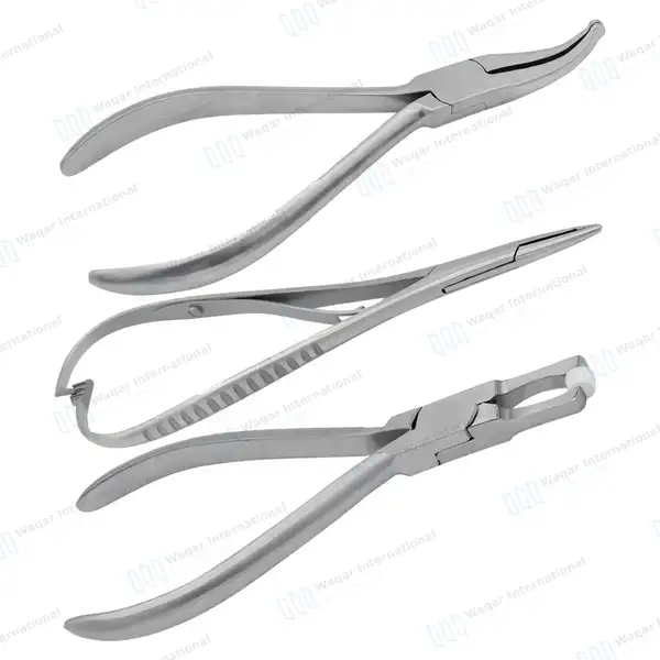 3 Pliers for Orthodontic Dentistry Band Remover How Crown Mathieu Needle Holder - surgical instruments manufactured by Waqar International, Sialkot - view 7