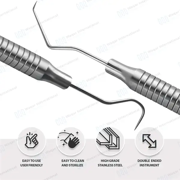 10 Pcs Dental Explorer Probe #5 Hollow Handle - surgical instruments manufactured by Waqar International, Sialkot - view 4