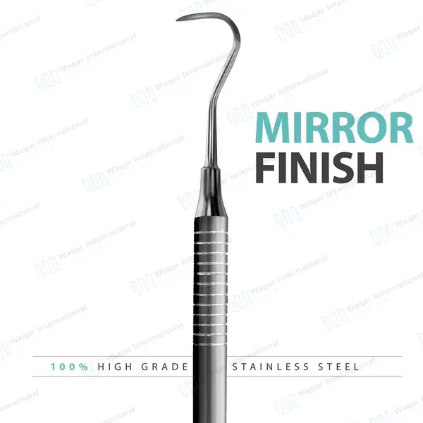Sickle Scaler Anterior Towner Jacquette U15-33 Hollow Handle - surgical instruments manufactured by Waqar International, Sialkot - view 4