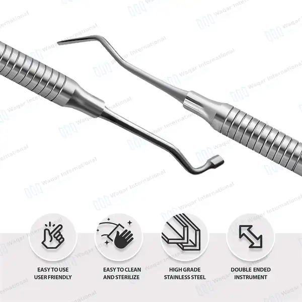 Woodson #3 Plastic Composite with Plugger Hollow Handle - surgical instruments manufactured by Waqar International, Sialkot - view 4