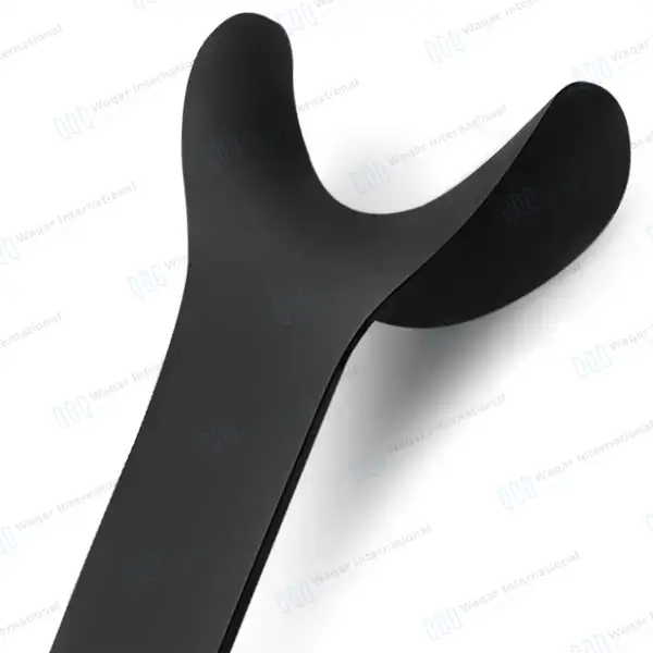 2 Cheek Retractor Dental Orthodontic Surgical Black Coated - surgical instruments manufactured by Waqar International, Sialkot - view 6
