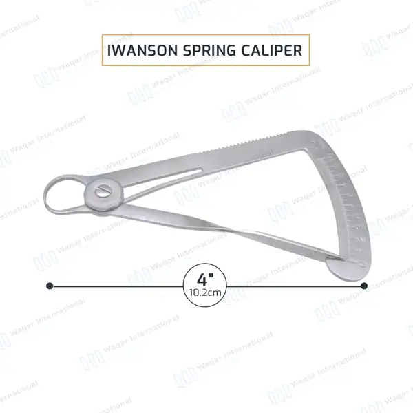 Iris Gum Scissors Curved Dental Iwanson Gauge Crown Lab Measuring Spring Wax - dental instruments manufactured by Waqar International, Sialkot - view 3