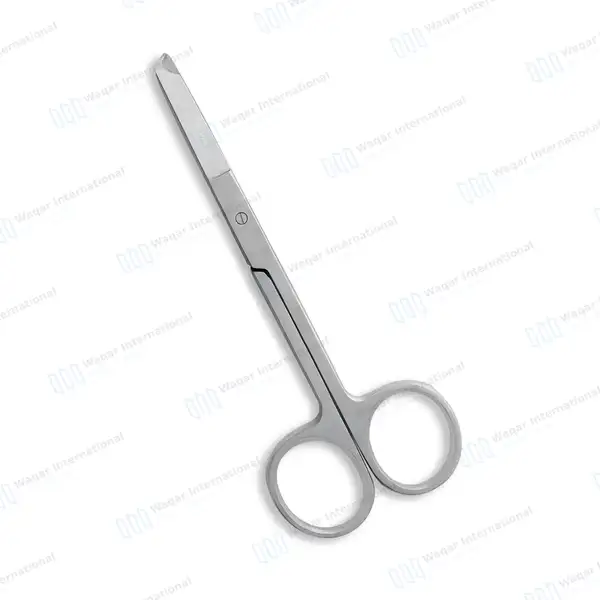 Spencer Stitch Scissors 4.5″ with Small Stitch Removal Hook Tip - surgical instruments manufactured by Waqar International, Sialkot - view 9