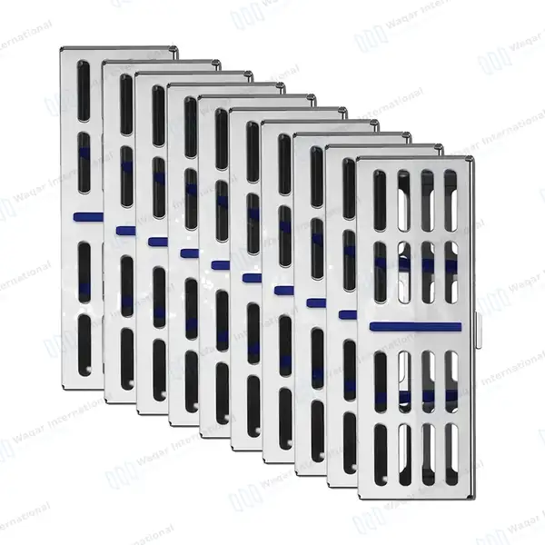 10 Dental Sterilization Cassette Rack Box Tray for 5 with FREE Basic Dental Kit - surgical instruments manufactured by Waqar International, Sialkot - view 3