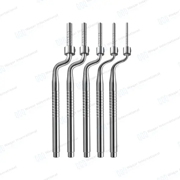 5 Offset Sinus Osteotomes with Sterilization Cassette 7.25″ X 5″ - surgical instruments manufactured by Waqar International, Sialkot - view 3