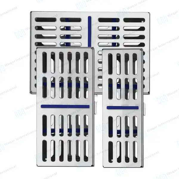6 Pcs Dental Sterilization Cassette Tray Box for 10, 7 & 5 Instruments - surgical instruments manufactured by Waqar International, Sialkot - view 7