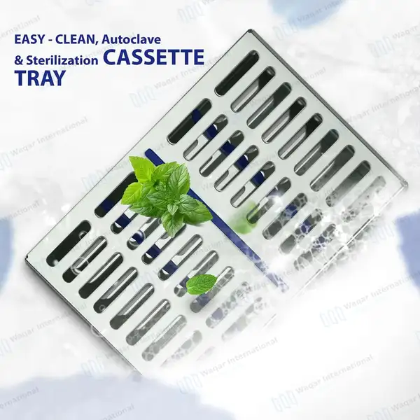 6 Sterilization Cassette 7.25″ X 5″ Surgical Dental Lab Rack Box - surgical instruments manufactured by Waqar International, Sialkot - view 8