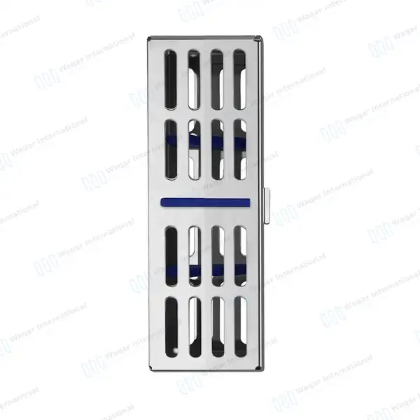Dental Sterilization Cassette Rack Box Tray for 5 with Basic Dental Kit - surgical instruments manufactured by Waqar International, Sialkot - view 2