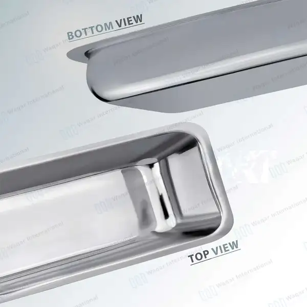 Instrument Tray 8″ x 4″ with Recessed Grip Cover - surgical instruments manufactured by Waqar International, Sialkot - view 5