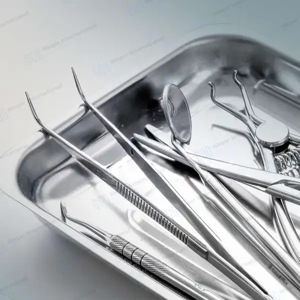 Instrument Tray 8″ x 4″ with Recessed Grip Cover - surgical instruments manufactured by Waqar International, Sialkot - view 7