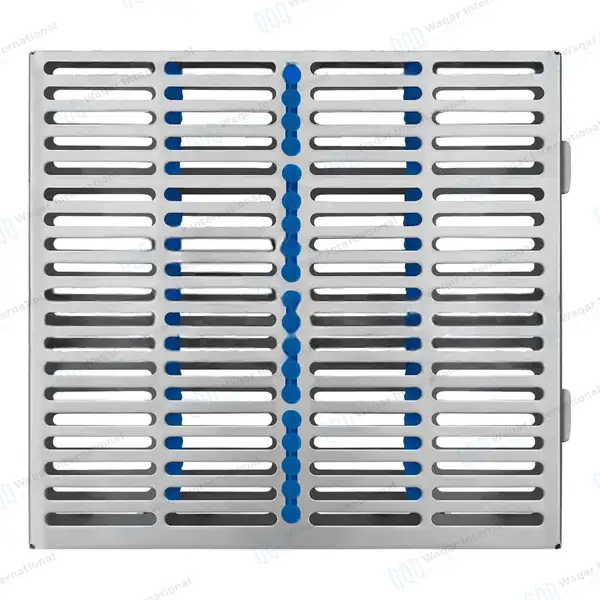 Dental Sterilization Cassette Tray 11″ X 7″ for 20 Instruments - surgical instruments manufactured by Waqar International, Sialkot - view 2
