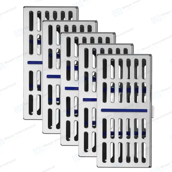 5 Sterilization Cassette Set 7.25″ X 3.5″ for 7 Instrument - surgical instruments manufactured by Waqar International, Sialkot - view 2