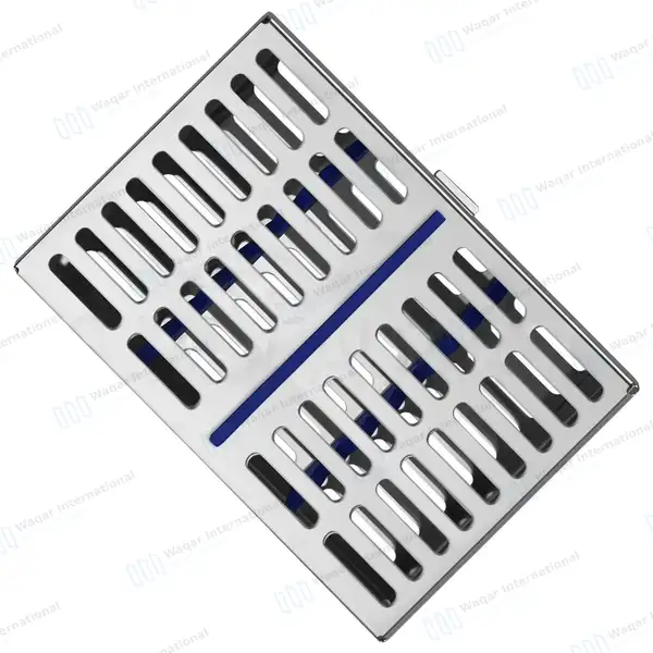 Sterilization Cassette 7″ X 5″ Dental Surgical Lab for 10 Instruments - surgical instruments manufactured by Waqar International, Sialkot - view 2