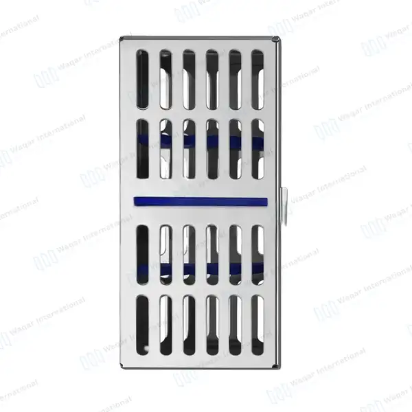 Sterilization Cassette 7.25″X3.50″ with Basic Dental Instruments Kit - surgical instruments manufactured by Waqar International, Sialkot - view 3