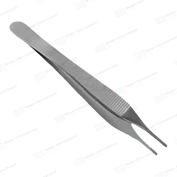 Adson Brown Tissue Forceps 7×7 Teeth 4.75″ Pack of 20 Pcs - surgical instruments manufactured by Waqar International, Sialkot - view 3
