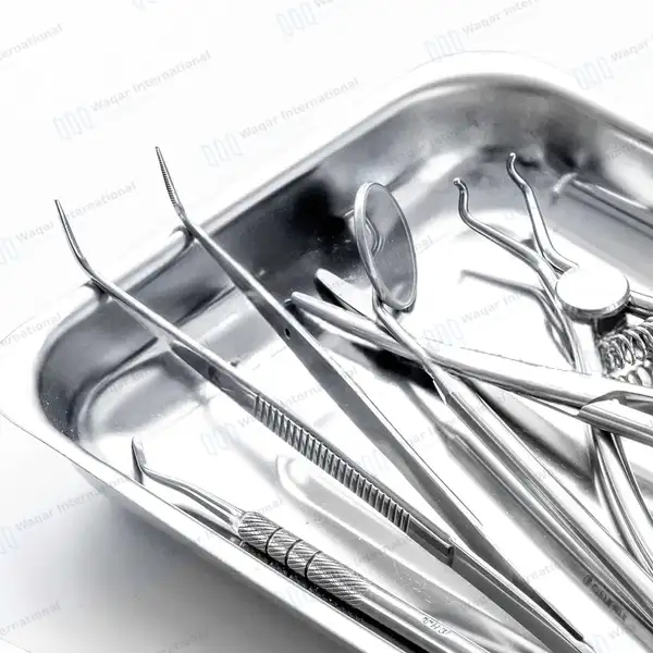 Scaler Tray 7.5″ x 4″ – Plain - surgical instruments manufactured by Waqar International, Sialkot - view 2