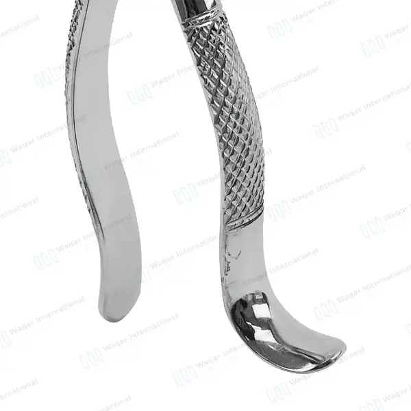 6 American Extracting Forceps #16 Lower 1st & 2nd Molars - dental instruments manufactured by Waqar International, Sialkot - view 4